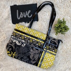 🎉2X HP🎉 Vera Bradley Zippidy Tote 💗 Baroque Pattern